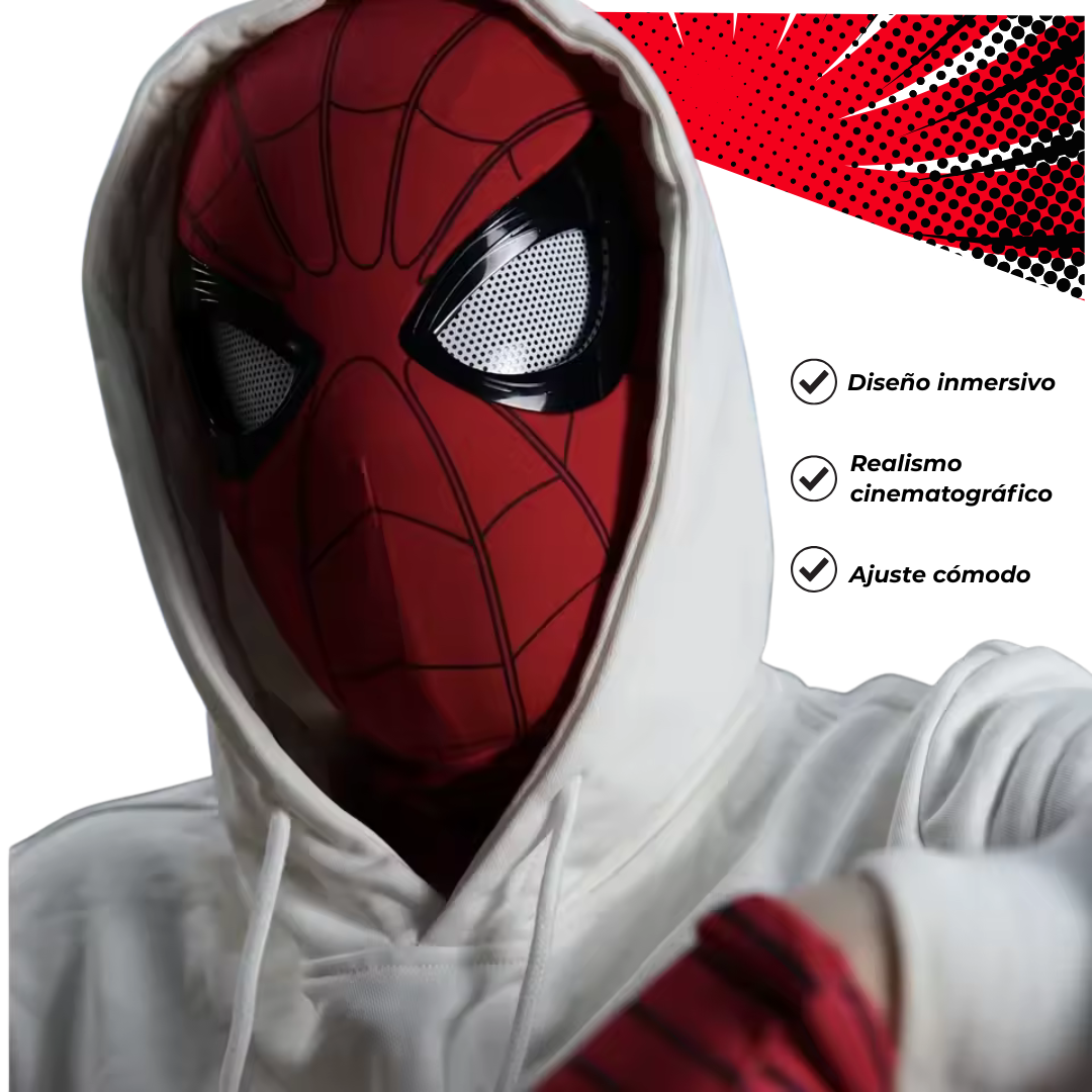 Máscara Hombre Araña con Ojos Animados